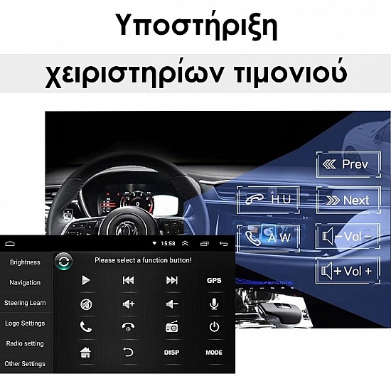 BMW X5 E53 (1999 - 2006) Android οθόνη αυτοκίνητου 2GB με GPS WI-FI (ηχοσύστημα αφής 9" ιντσών OEM Youtube Playstore MP3 USB Radio Bluetooth Mirrorlink Χ5 (Ε53) εργοστασιακή, 4x60W, AUX) BM03-2GB